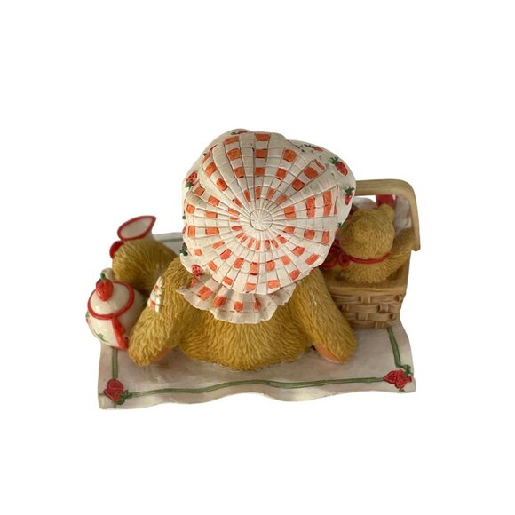Cherished Teddies Teddy Bear Picnic Figurine Strawberries Tea Set 3 1/3" x 3 - Picture 6 of 8